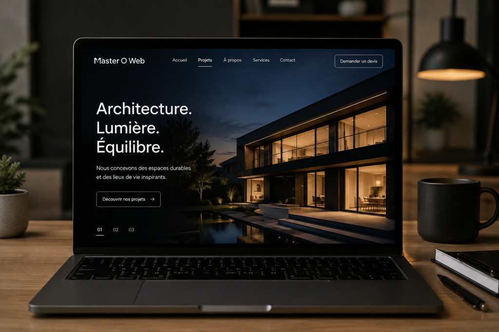 Aperçu du projet web Architecture Lumière